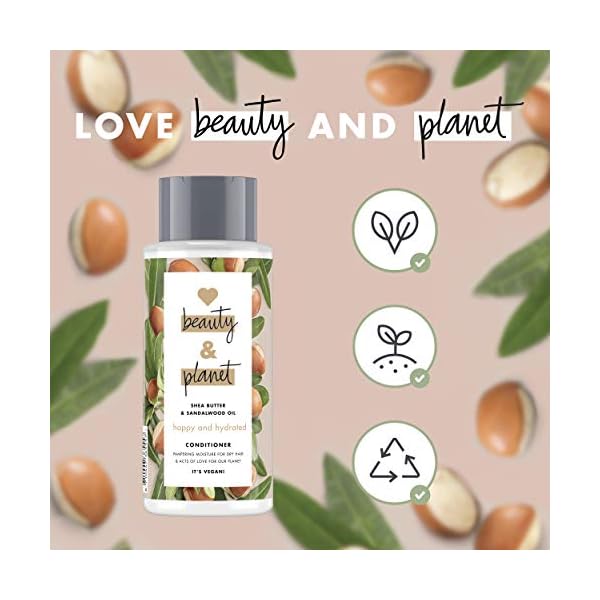 Love Beauty And Planet Majestic Moisture Shower Gel for Dry Skin Shea Butter and Sandalwood Oil Paraben 1 Piece (400ml)