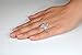 LAVUMO Women Wedding Engagement Anniversary Promise Ring 18K Rose Gold Plated 2ct Marquise Cut Cubic Zirconia