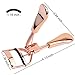Eyelash Curler - WantGor Black Advanced Silicone Pressure Pad Eyelash Curler With 5 Silicone Refill Pads, No Pain&No Pinching (Rose Gold)