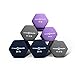 Fitness Republic Neoprene Workout Dumbbells 3 Pairs (15,17.5,20)LB | Non Slip, Anti Roll Exercise & Fitness Dumbbells Combo | Hex Shaped Hand weights for Men & Women | Ideal for Home and Gyms training