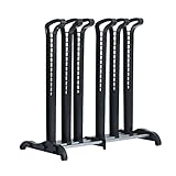 All Black 3-Pair Standing Boots and Shoes Organizer Rack Storage - Holds 3 Pairs of Boots - No Tool Assembly - Preserves Boots Shape - Retains Boots in Upright Position - Fits Most Closet & Entryway