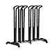 All Black 3-Pair Standing Boots and Shoes Organizer Rack Storage - Holds 3 Pairs of Boots - No Tool Assembly - Preserves Boots Shape - Retains Boots in Upright Position - Fits Most Closet & Entryway