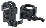 UTG 30mm/2PCs Hi Pro LE Grade Picatinny QD Rings: 22mm Wide