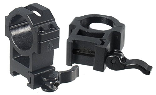 UTG 30mm/2PCs Hi Pro LE Grade Picatinny QD Rings: 22mm Wide (Best Quick Release Scope Rings)