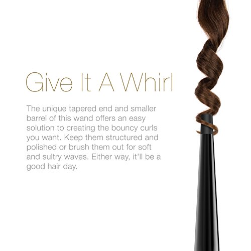 Xtava Twirl Hair Curling Wand 1 to 0.5 Inch Professional Dual Voltage
