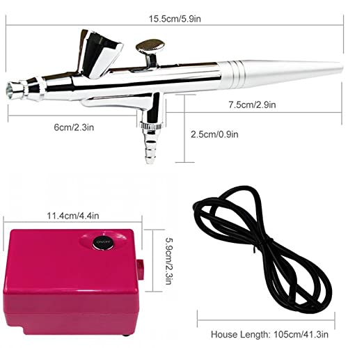 HUBEST Airbrush Makeup System kit Beauty Cosmetic 3 Level Pressure