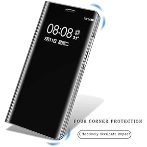 KERUN Cover per Oppo Reno 4Z (5G), Custodia Luxury Mirror Leather Magnetic Flip Stand Protective Case in Pelle PU… - immagine 7