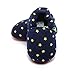 Delebao Baby Infant Toddler Cartoon Rubber Sole Crib Shoes Slippers Prewalker 3-24 Months (12-18 Months, Star)