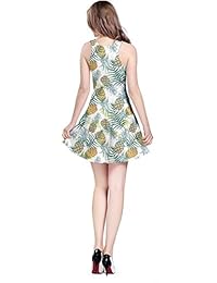 CowCow - vestido de verano floral tribal Azteca, sin mangas, para mujer.