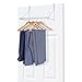 MaidMAX Metal Over The Door Closet Rods, Over Door Clothes Organizer Hanger Rack for Clothing or Towel, White