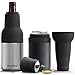Asobu Frosty Beer Holder 2 Go Vacuum Insulated Double Walled Stainless Steel Beer Can and Bottle Cooler with Beer Opener, Bpa Free, Fits Standard 12oz Bottles & Cans, Gift for Beer Lovers (USA FLAG)