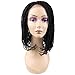 Jiayi Box Braided Lace Front Wigs Full Braids with Natural Side Bob Senegalese Twist Wigs Hand-tied Part Half Hand-made 16 inch Glueless Braided Wigs for Black Women with Baby Hair