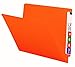 Smead Colored End Tab File Folder, Shelf-Master Reinforced Straight-Cut Tab, Letter Size, Orange, 100 per Box (25510)