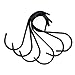 Flammi S Hooks Stainless Heavy Duty Hold 40 Pounds Black Finish Steel Pan Pot Holder Hanging Hooks 3.38 Inches Long for Mugs Towels Bags Kitchen Office Garden Versatile (10 Pack)