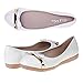 LE MIU LUCKY New Women's Dress Soft Flexible Bow Rhinestone Gold Accent Comfortable Ballerina Flats Shoes