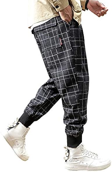 Amazon Gxbo ワイドパンツ メンズ サルエルパンツ タイパンツ ガウチョパンツ チェック ストライプ オールシーズン 和風 復古 カジュアル 大きいサイズ 袴パンツ ゆったり ウエストゴム おしゃれ 春 夏 秋 冬 ロングパンツ 通販