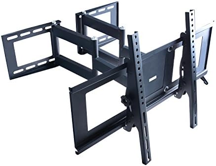 TV Wall Mount Corner Bracket Dual Arms Swivel Tilt for Most Samsung Vizio 32 – 65 inch 1080p LCD LED HD Plasma Flat Screens TVs w/ Max VESA 600x400mm