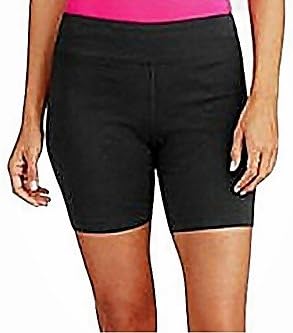 eFashion4Less 2 Item Bundle: Danskin Now Women's Bike Shorts with Cooling Relief Sport Towel (XXL, Black)