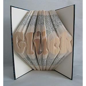 gefaltetes Buch“Glück“ als Geschenk, z.B. für Geburtstag/Hochzeit/Weihnachten, oder als Dekoration