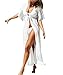 PONFFEAR® Boho Long Maxi Beach Dress Swimsuit Sunscreen Bikini Cover Up Bathing Suit