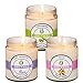 Scented Candles (Lemongrass & Peach & Lilac) - 3 x 8.5-Ounce Soy Candles - Pet Odor Exterminator Candle with Natural Essential Oil （Set Gift of 3）