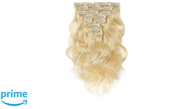 Amazon Com Shining Style Wavy Brazilian Hair Body Wave Clip In