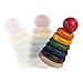 Wonderworld Natural Stacking Rings Baby Toy - Multi-Colored 6 Rings Non-Toxic For Safety