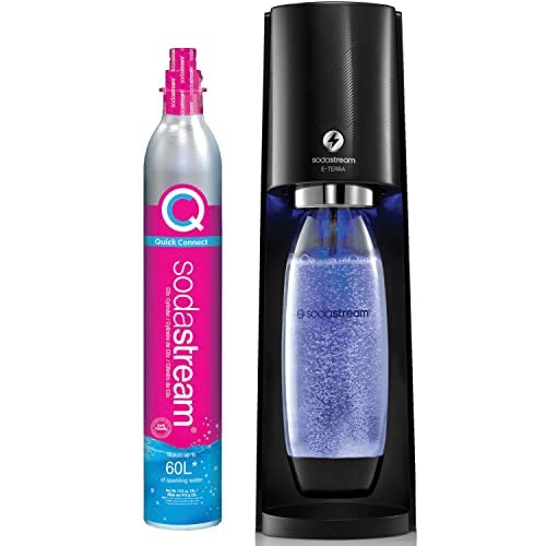 SodaStream ETERRA Sparkling Water Maker (Black) with CO2 and