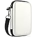 Fintie Protective Case for HP Sprocket Plus Photo Printer - Hard EVA Shockproof Portable Carrying Bag Storage Pouch with Inner Pocket/Removable Strap - White