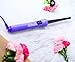 HerStyler Baby Curls Mini Curling Iron, 9mm to 13mm Tapered Barrel, Thin Curling Wand with Dual Voltage, For Crowned Curls, Purple