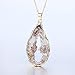 Bonnie Irregular Slice Geode Crystal Pendant Necklace Cut Natural (Style 1)