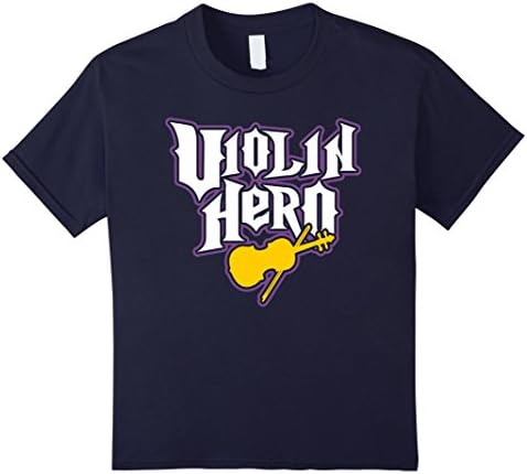 Kids Violin Hero Instrument T-Shirt Special Gift 8 Navy
