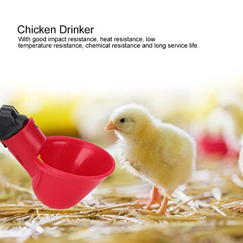 Yuehuam 10 Stück Geflügeltränke Huhn Automatischer Trinker Kunststoff Abnehmbare Trinkwasserschale Wasserwerkzeug für… – Bild 3