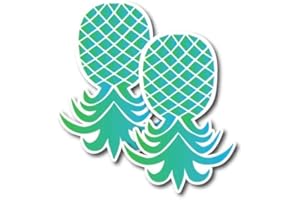 Magnet Me Up Upside Down Pineapple Magnet Decal, Blue and Green, 4x6 Inch, 2 Pack, Automotive Magnet for Car, Truck, SUV, Cruise Ship Door, Any Magnetic Surface, Party Souvenirs, Crafted in USA