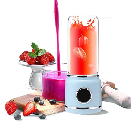 Fullwei HOT Portable Electric Blender Fruit Juicer Coffee Milk Mixer Maker Machine Tool , Quiet Juice Cup Smoothie Maker (Blue)