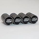 US85 Ford Black Chrome Auto Car Wheel Tire Air Valve Caps Stem Cover