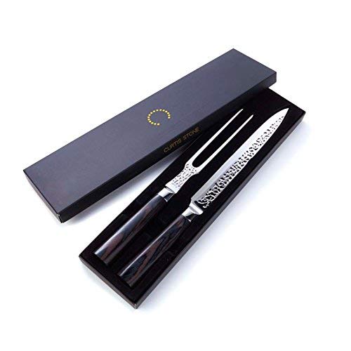 Curtis Stone Pakkawood 2-piece Carving Set (Certified Refurbished) - Thumbnail 2