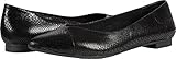 Vionic Women's Caballo Flat Black Snake 9 M