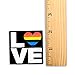 250 Square Love Gay Pride Rainbow Stickers on a Roll - Square Love