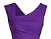 MUXXN Women's Cut Out Neck Ruched Waist Purple Bridesmaid Dress (XL Purple)