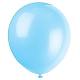 Unique Industries, 5" Latex Balloons, DIY Party Decoration - Pack of 72, Baby Blue