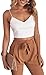 FANCYINN Women 2 Pieces Outfit Spaghetti Strap Top and Bodycon Long Pant with Belt