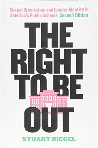 The Right To Be Out Sexual Orientation And Gender Identity In