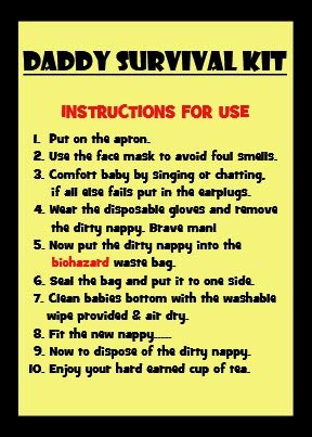 daddy survival kit funny