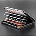 RFID Credit Card Holder for Women or Men, Slim RFID Blocking Credit Card Wallets, Stainless Steel Credit Card Protector for Holding Debit Cards and ID Cards (Black)
