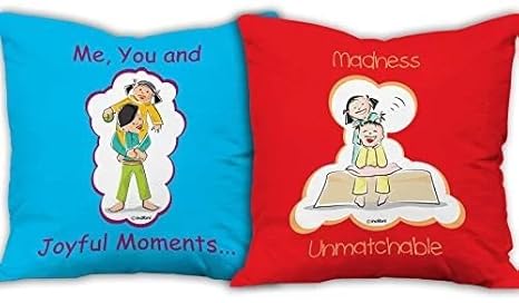 Buy Ktb Trends Digitally Printed Couple Family Cushion Covers With