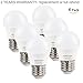 KINFUTON G14 3W Small LED Bulb Daylight White 5000K for Bathroom, Bedroom, Ceiling Fan, Chandelier,[25 Watt Equivalent][E26 Based][Energy Efficient light bulb string lights]-non dimmable -6 Pack
