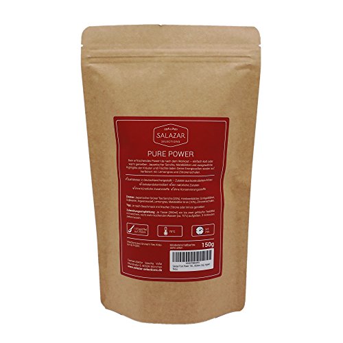 Salazar Pure Power 150g | Fitness Tee | Power-Up nach dem Workout | Sencha, Ginkgo, Himbeerblätter, Goji, Ingwer… – Bild 3