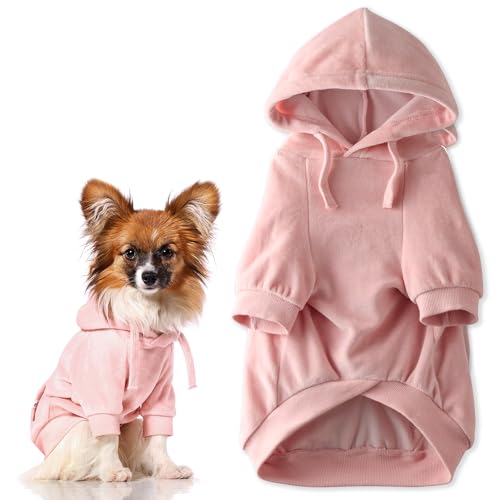 Pet Passion Cooper II Dog Hoodie, Pink, XXX-Small
