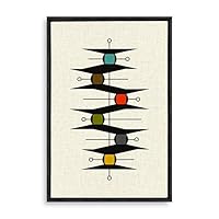 Framed Canvas Wall Art Abstract Colorful Canvas Prints Home Artwork Decoration for Living Room,Bedroom - 16x24 inches